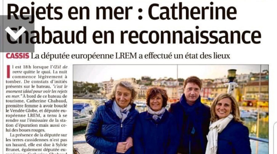 Article La Provence Catherine Chabaud - Sylvie Brunet rejets en mer enjeux environnementaux